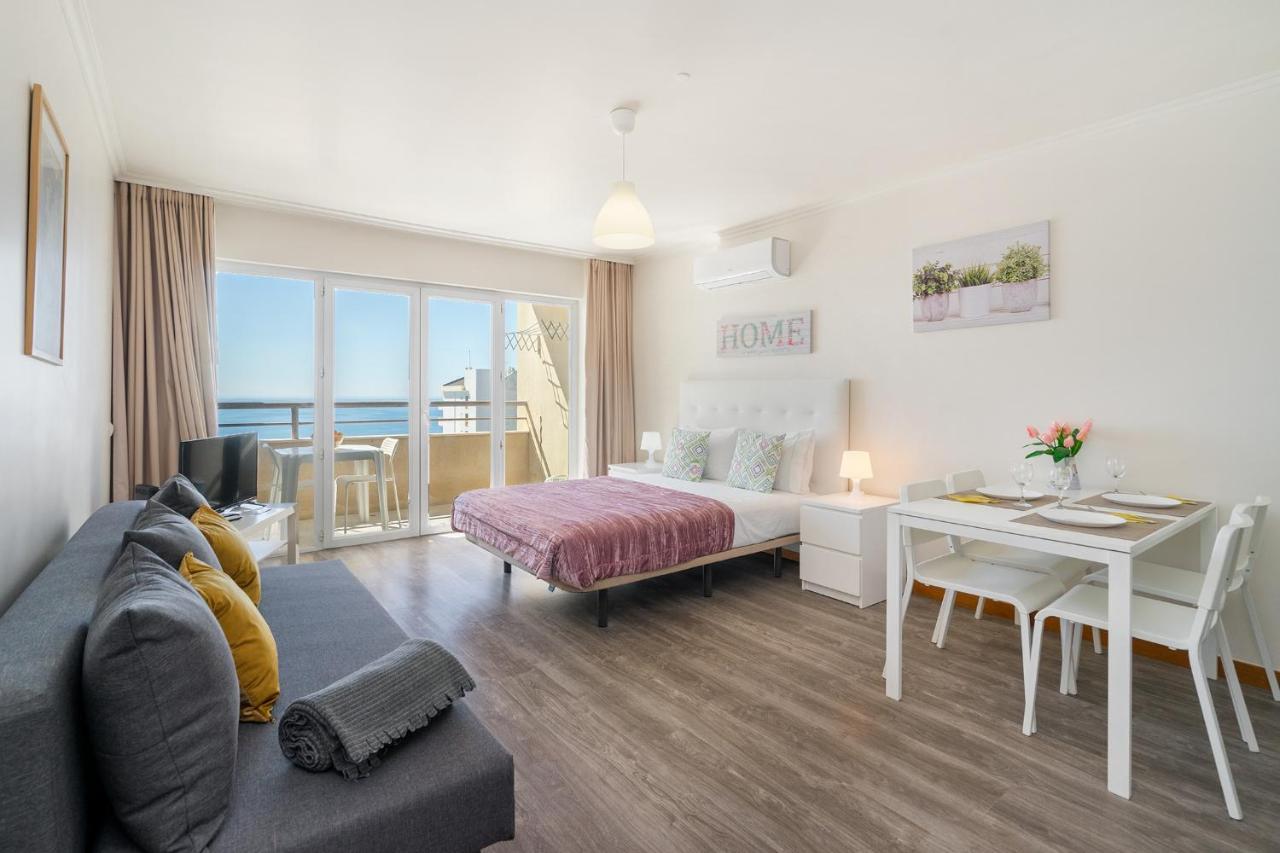 Da Rocha, 17 H, Frontal Sea View, Wonderful Studio, Air Conditioning, Two Pools, Internet, Parking - Jardins Da Rocha By Ig Apartament